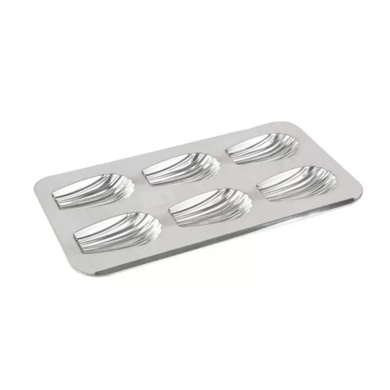 Moules À Madeleines-GOBEL Moule à 6 Madeleines en Fer Blanc Taille Gourmande