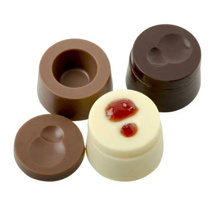 Moules À Chocolat-Decora Moule à chocolats en polycarbonate x 10 cavités D33 Cercle Modulaire  SC