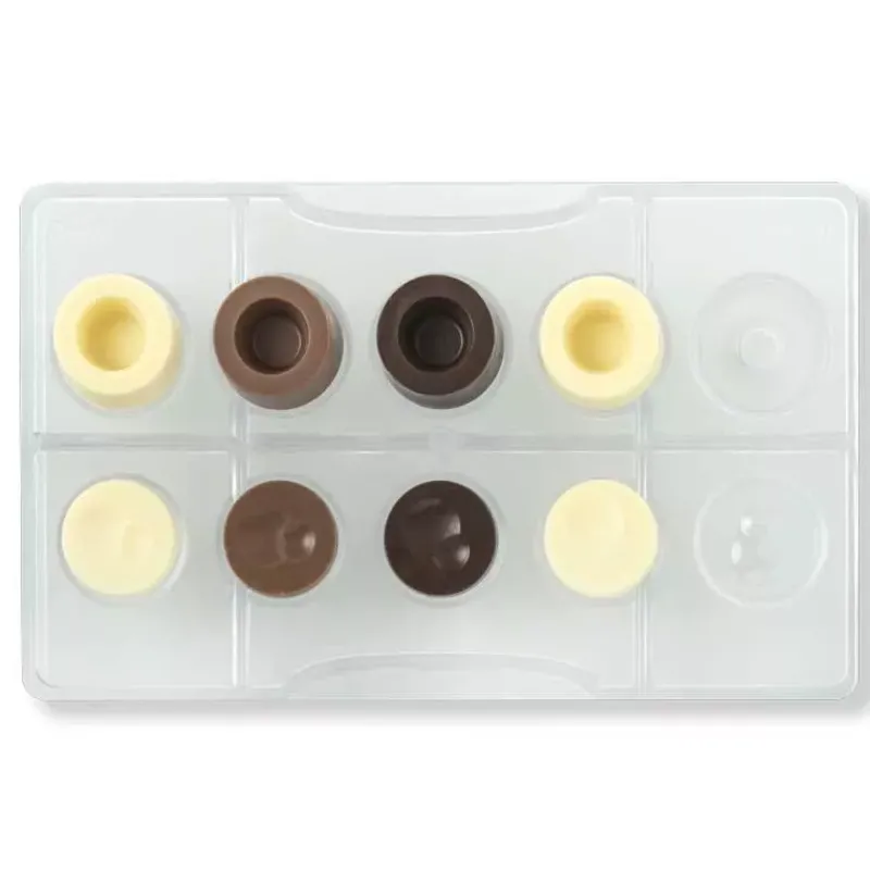 Moules À Chocolat-Decora Moule à chocolats en polycarbonate x 10 cavités D33 Cercle Modulaire  SC