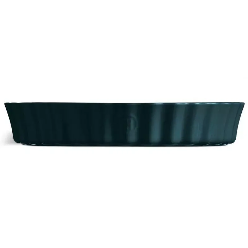 Moules À Tarte | Quiches Et Tourtes-Emile HENRY Moule à Tarte Tourtière haute Bleu Belle Ile  D32 cm