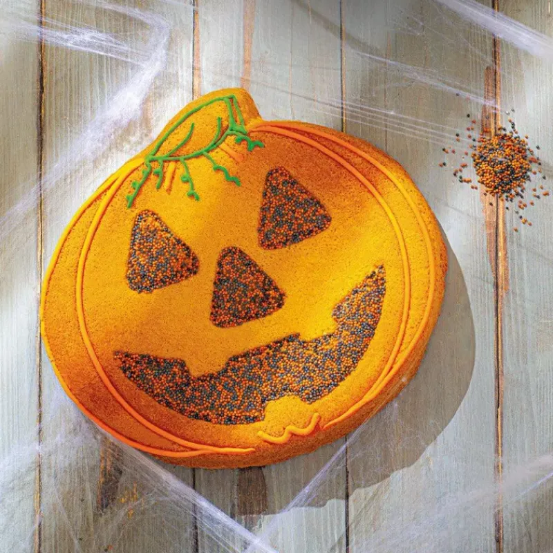 Thème Halloween-Decora Moule Citrouile 3D Acier Orange