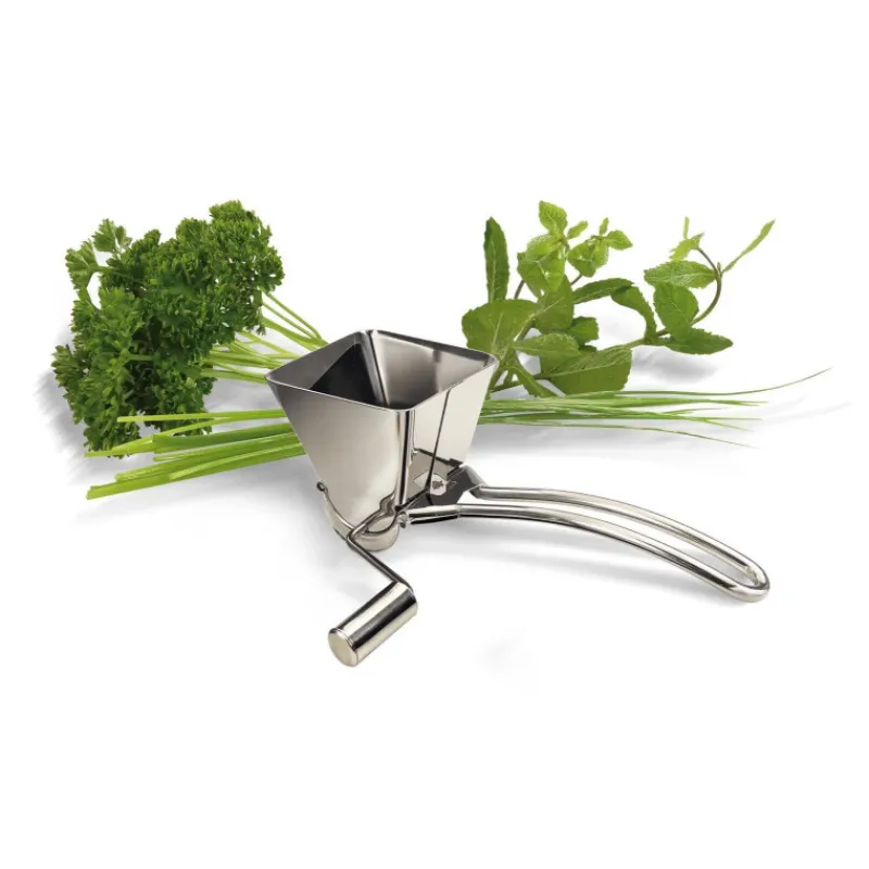 Hacher | Moulins À Herbes-La Bonne GRAINE Moulin à fines herbes inox hachoir persil ciboulette
