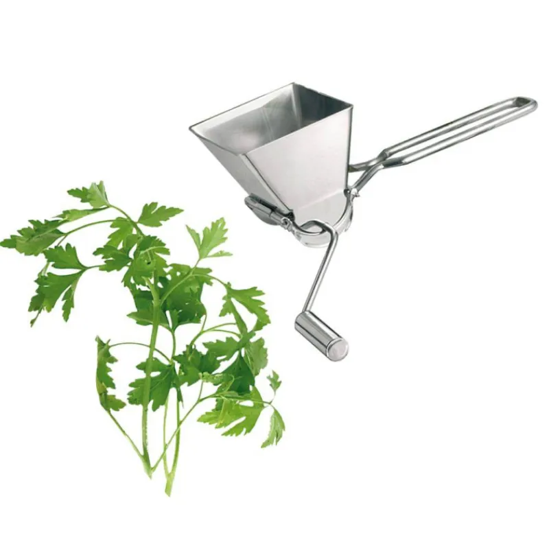 Hacher | Moulins À Herbes-La Bonne GRAINE Moulin à fines herbes inox hachoir persil ciboulette