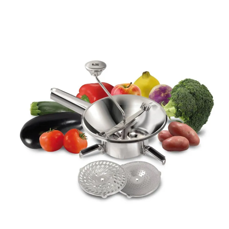 Moulins À Légumes-La Bonne GRAINE Moulin à légumes Purée Coulis ménager Inox D20 cm