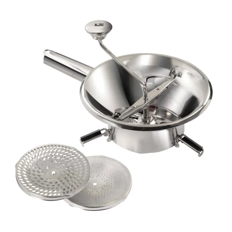 Moulins À Légumes-La Bonne GRAINE Moulin à légumes Purée Coulis ménager Inox D24 cm