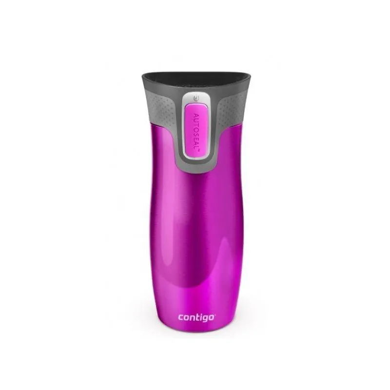 Gourdes Isothermes Et Mugs-Contigo Mug isotherme acier WESTLOOP FRAMBOISE 470 ml