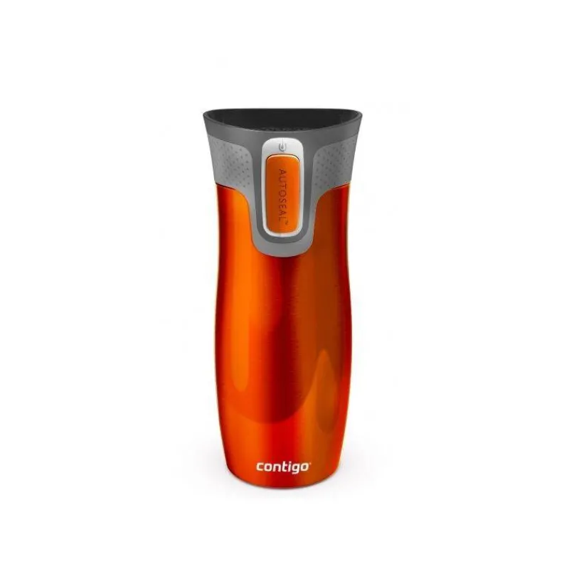 Gourdes Isothermes Et Mugs-Contigo Mug isotherme acier WESTLOOP Mandarine