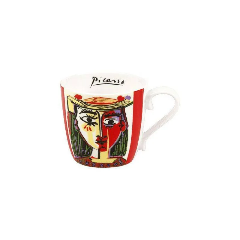 Mugs-KONITZ MUG tasse Porcelaine Könitz PICASSO Femme au Chapeau