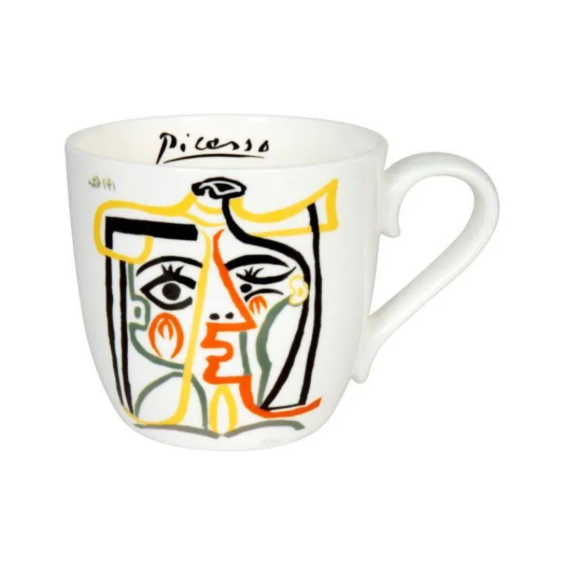 Mugs-KONITZ MUG tasse Porcelaine Könitz PICASSO Jacqueline au chapeau