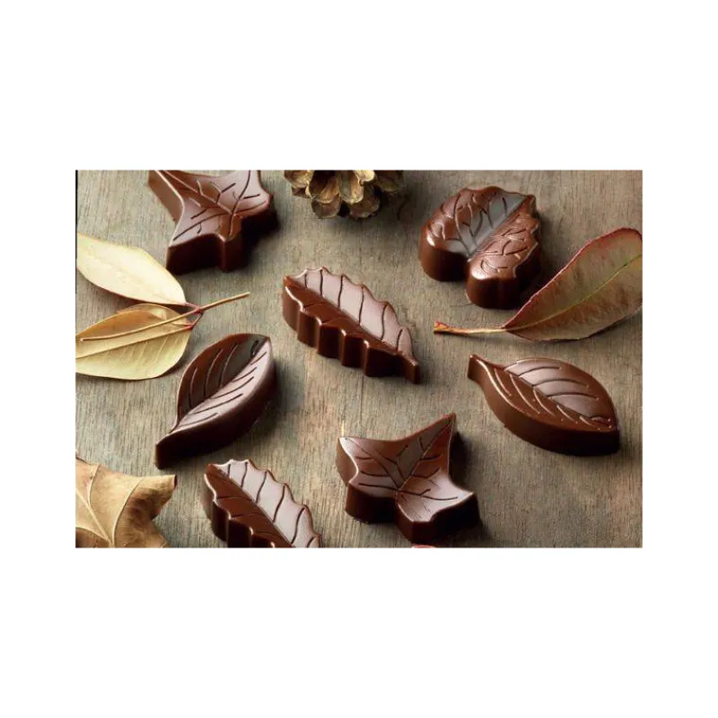 Moules Silikomart | Moules À Gâteaux Silicone-SilikoMart NATURE Moule Décoration Feuille Chocolat en silicone