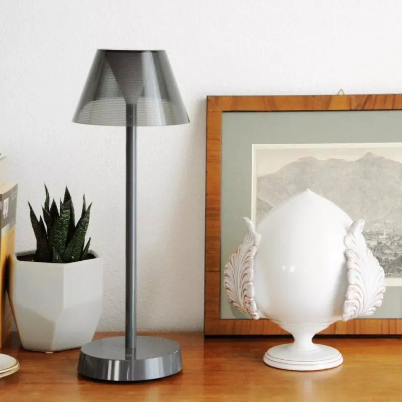 Accessoires De Décoration-WD Lifestyle NEW YORK Lampe rechargeable de table sans fil Gris