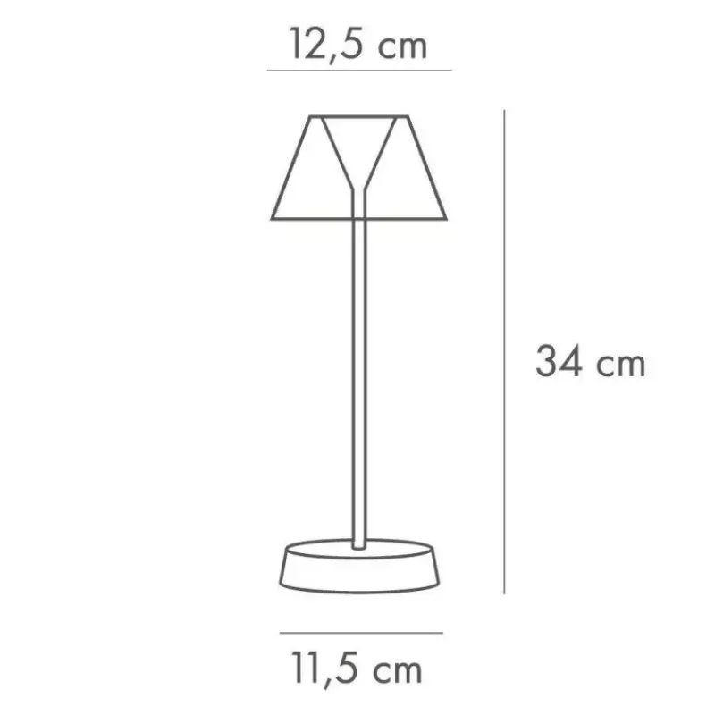 Accessoires De Décoration-WD Lifestyle NEW YORK Lampe rechargeable de table sans fil Jaune Moutarde