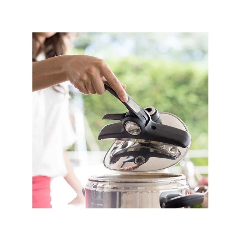 Ouvertures Classiques-Lagostina NOVIA LAGOEASY´UP Vitamin Autocuiseur Inox Couvercle à levier + panier   3.5 L