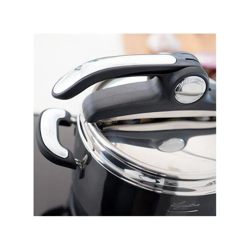 Ouvertures Classiques-Lagostina NOVIA LAGOEASY´UP Vitamin Autocuiseur Inox Couvercle à levier + panier   3.5 L