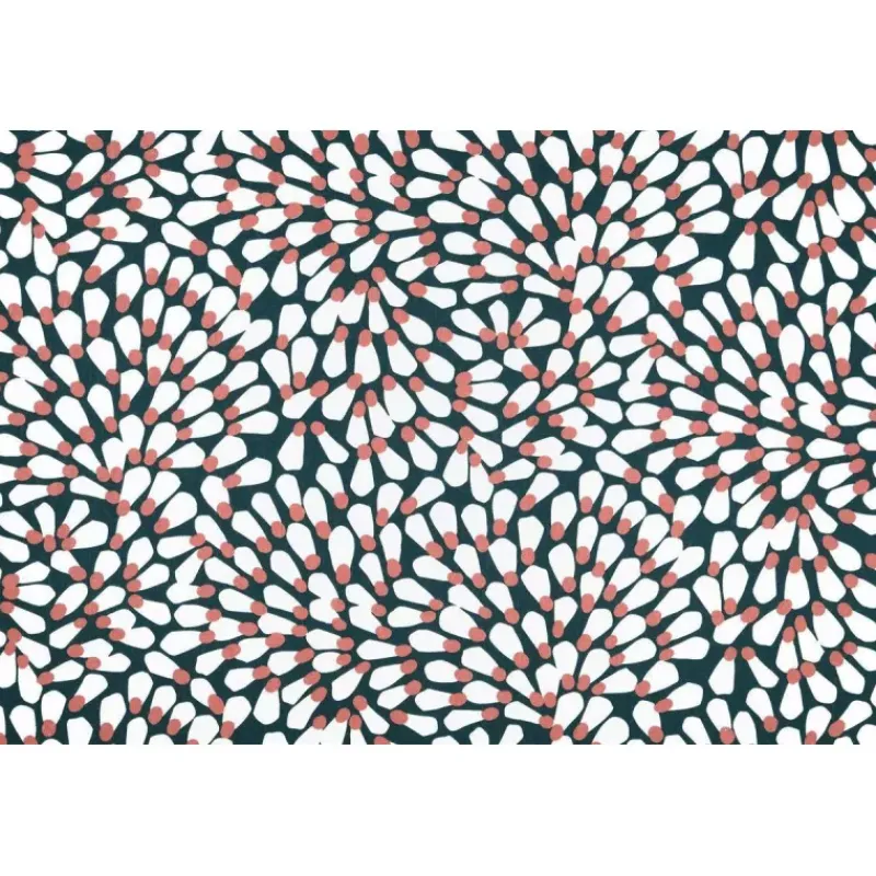 Tissus Au Mètre-STOF ODEON SAPIN tissu enduit 155cm 83% coton 17% acrylique longueur exprimée en cm