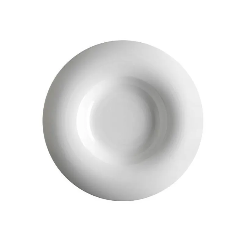 Assiettes Creuses-PORVASAL ORBE assiette Aro Porcelaine Blanche  creuse bassin Aile ronde D26 0916   SC