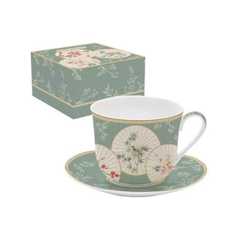 Tasses-Easy Life Oriental Dreams Paire Tasse à Déjeuner Porcelaine Fine 400 ml EASYLIFE