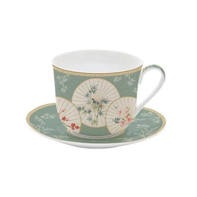 Tasses-Easy Life Oriental Dreams Paire Tasse à Déjeuner Porcelaine Fine 400 ml EASYLIFE