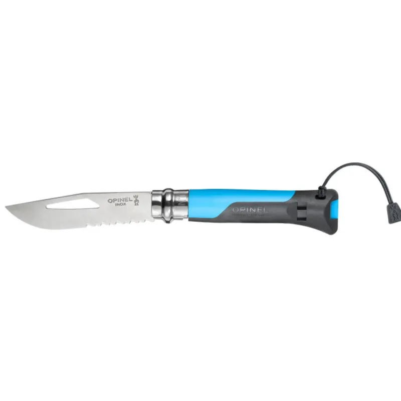 Couteaux De Poche | Couteaux Fermants-OPINEL OUTDOOR couteau fermant n°8  Mer / Montagne Soft Touch BLEU