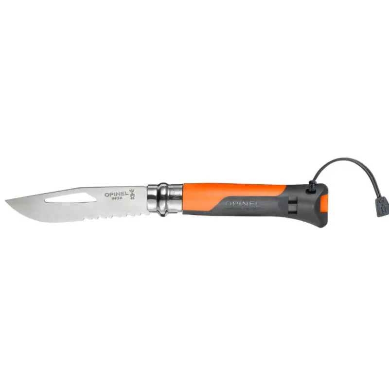 Couteaux De Poche | Couteaux Fermants-OPINEL OUTDOOR couteau fermant n°8  Mer / Montagne Soft Touch ORANGE
