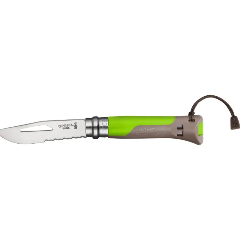 Couteaux De Poche | Couteaux Fermants-OPINEL OUTDOOR couteau fermant n°8  Mer / Montagne Soft Touch VERT