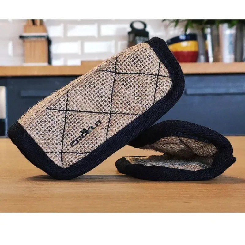 L'incroyable Cocotte Cookut-COOKUT Paire de Maniques en Coton pour L´incroyable Cocotte - Toile de jute