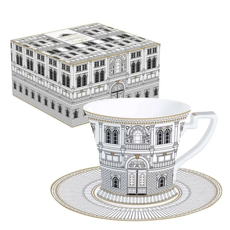 Tasses-Easy Life PALAZZO Coffret 1 Déjeuner 30 cl en Porcelaine EASYLIFE