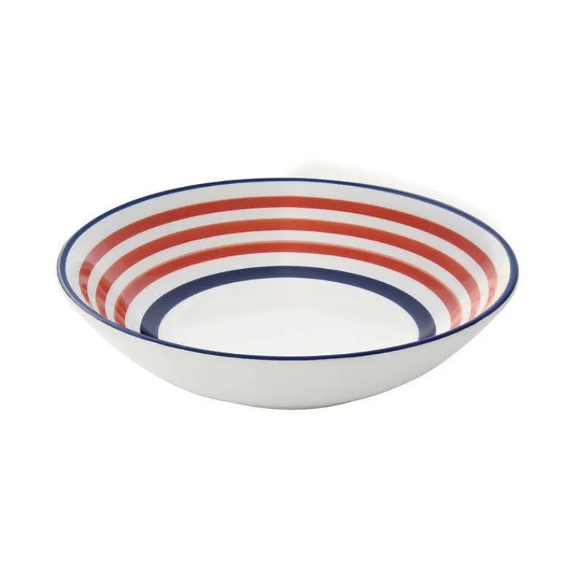 Assiettes Creuses-Easy Life PANTELLERIA Assiette Creuse soupe en Céramique D22 Cercle