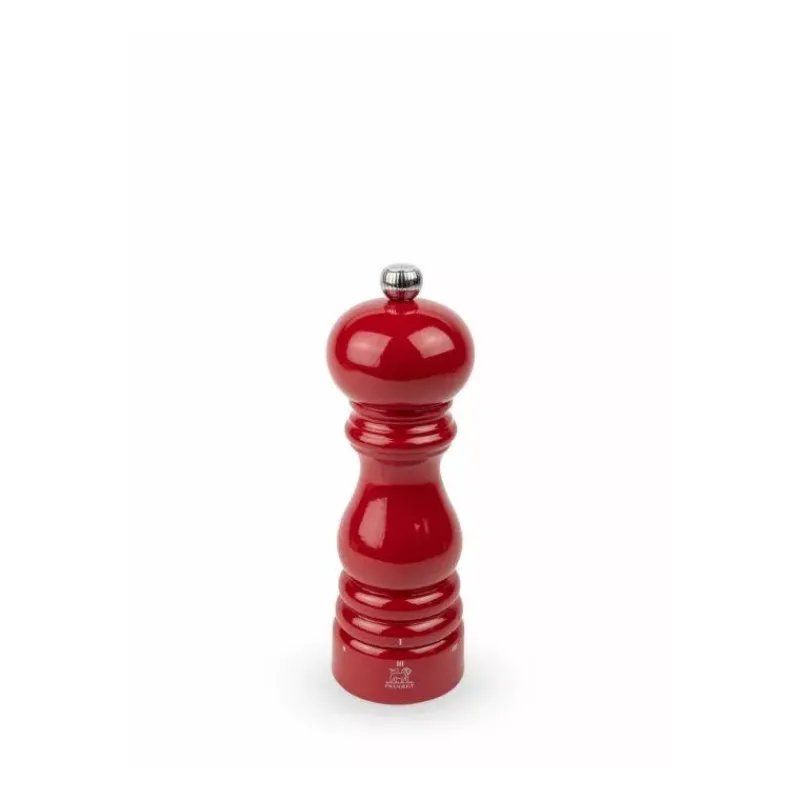 Moulins À Sel-PEUGEOT PARIS Moulin à Sel Bois U´SELECT 18 cm Laqué Rouge passion