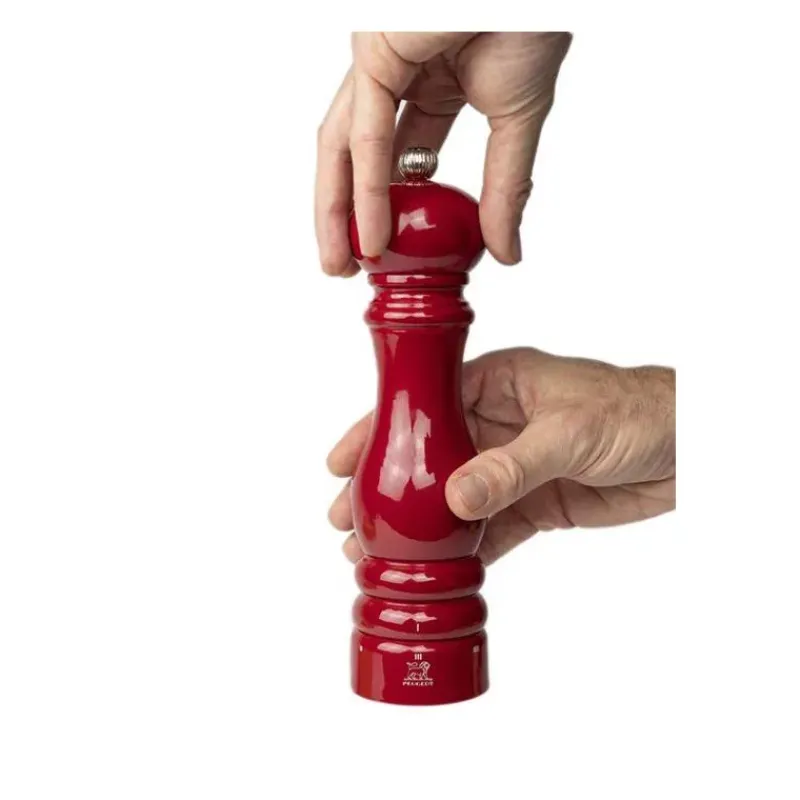 Moulins À Sel-PEUGEOT PARIS Moulin à Sel Bois U´SELECT 22 cm Laqué Rouge passion
