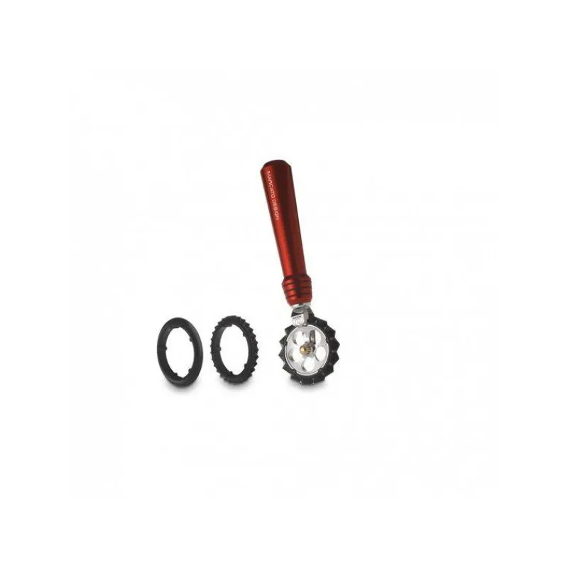 Préparer Les Pâtes | Couper-MARCATO PASTA WHEEL  Accessoire Roulette Découpe Pâte Rouge
