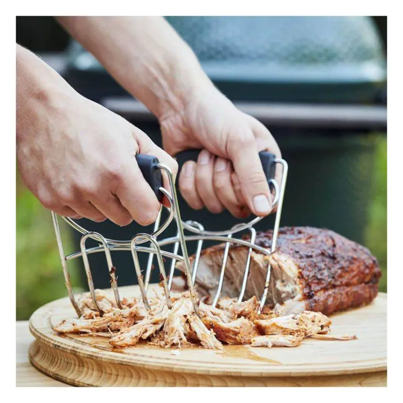 Ustensiles Et Accessoires Bbq Planchas Grills | Barbecues-La Casserolerie Pince 2 Griffes de service viande Multifonctions Inox Four Barbecue  SC