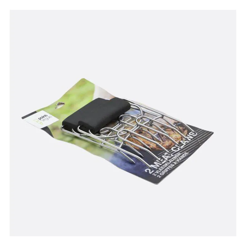 Ustensiles Et Accessoires Bbq Planchas Grills | Barbecues-La Casserolerie Pince 2 Griffes de service viande Multifonctions Inox Four Barbecue  SC