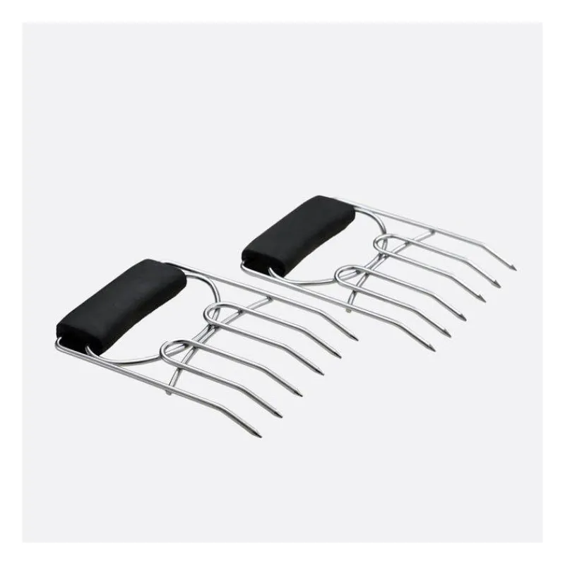 Ustensiles Et Accessoires Bbq Planchas Grills | Barbecues-La Casserolerie Pince 2 Griffes de service viande Multifonctions Inox Four Barbecue  SC
