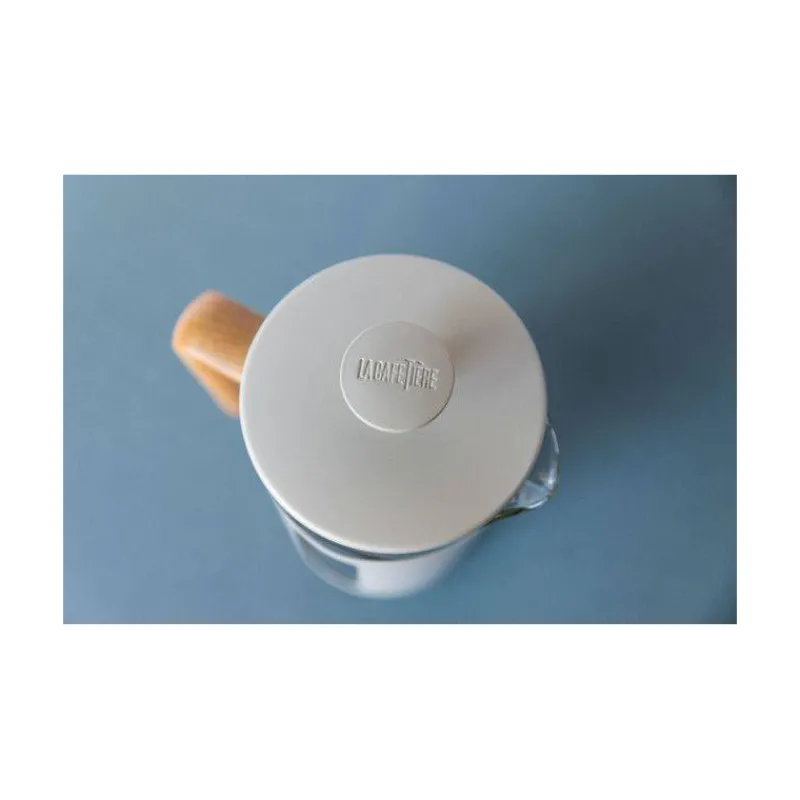 Théières, Cafetières Et Accessoires-Kitchen Craft PISA Cafetière à piston 8 Tasses La Cafetière Blanc Crème