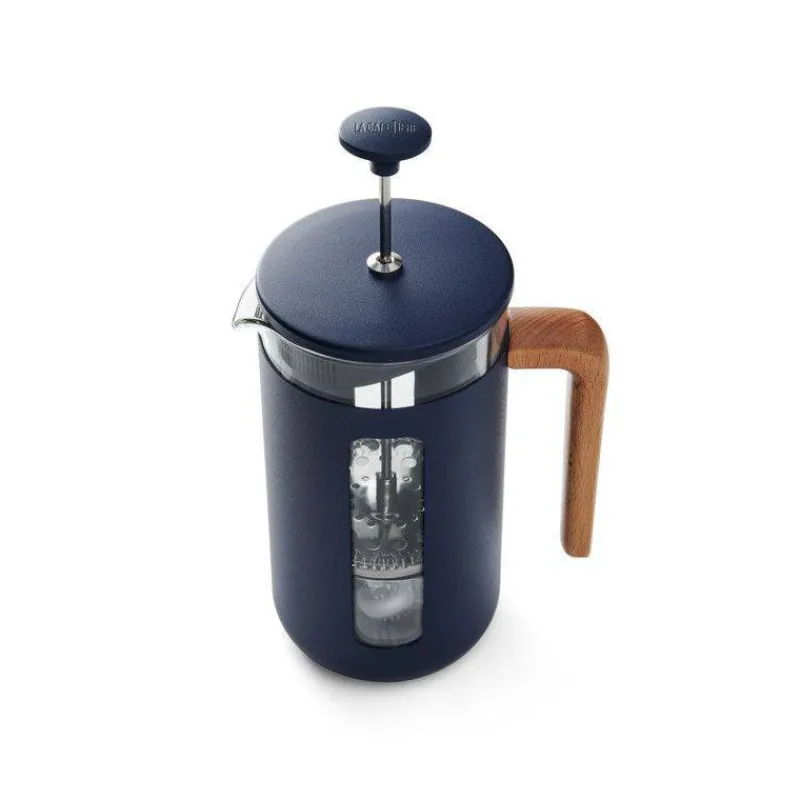 Théières, Cafetières Et Accessoires-Kitchen Craft PISA Cafetière à piston 8 Tasses La Cafetière Bleu Navy