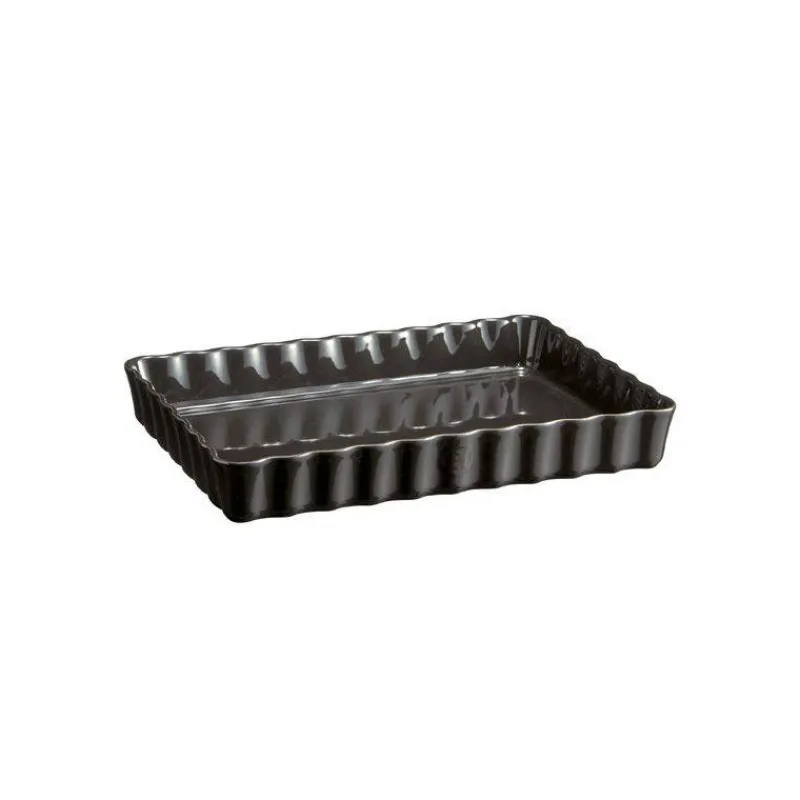 Moules À Tarte-Emile HENRY Plat à Tarte Tourtière Rectangulaire Fusain