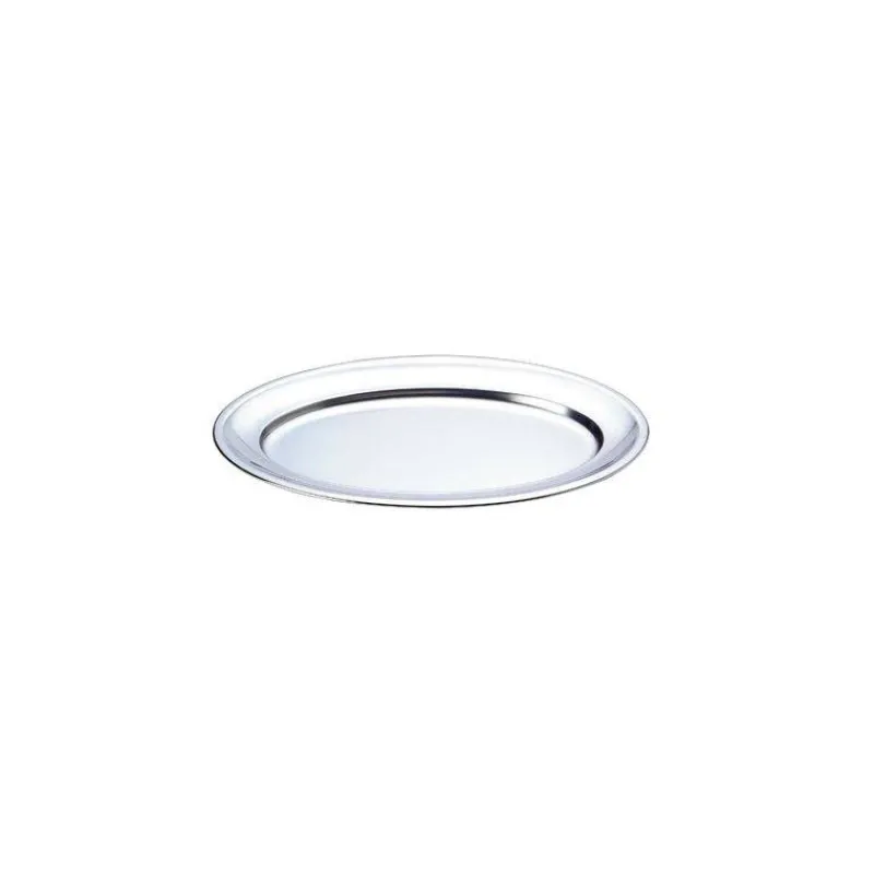 Plats Ovales-ARTAME Plat ovale Inox Service et Plateau Fruits de mer - 53 x 36 cm