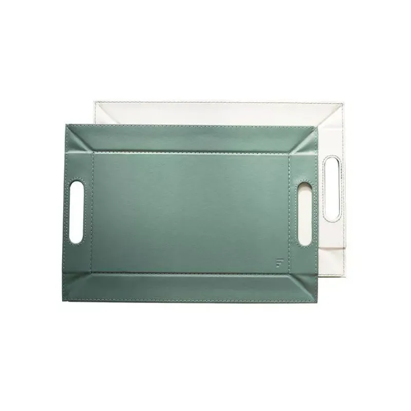 Plateaux Pliables-Freeform Plateau 55 x 41 Vert Celadon / Blanc