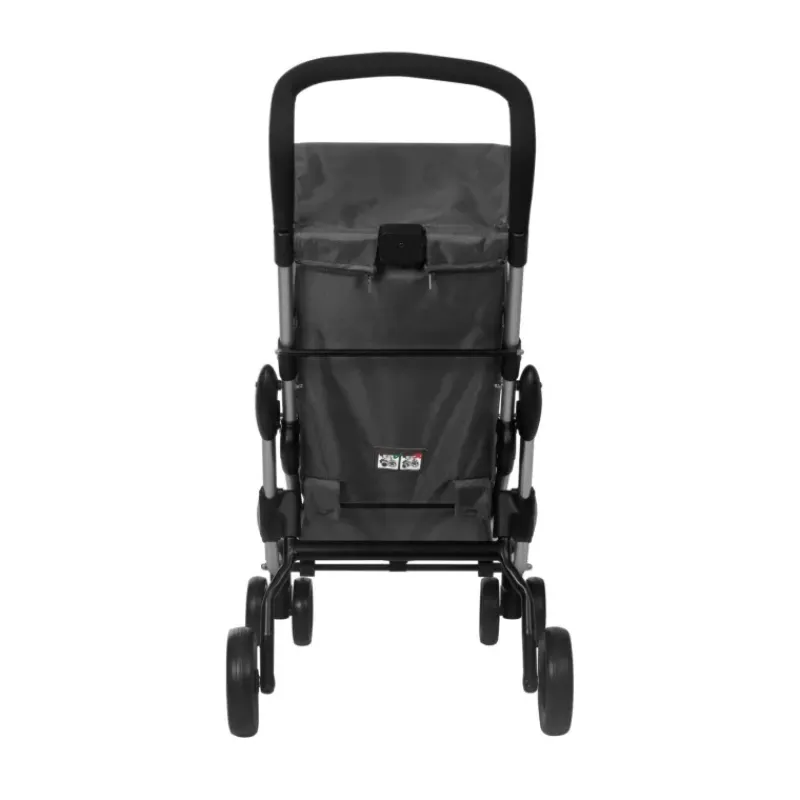 Poussettes De Marché-Playmarket PLAYCARE Poussette de marché Senior Chariot de courses 6 roues Gris Anthracite