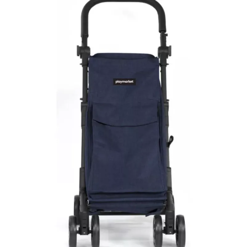 Poussettes De Marché-Playmarket POCKET Poussette de marché Chariot de courses Pliable Bleu Indigo
