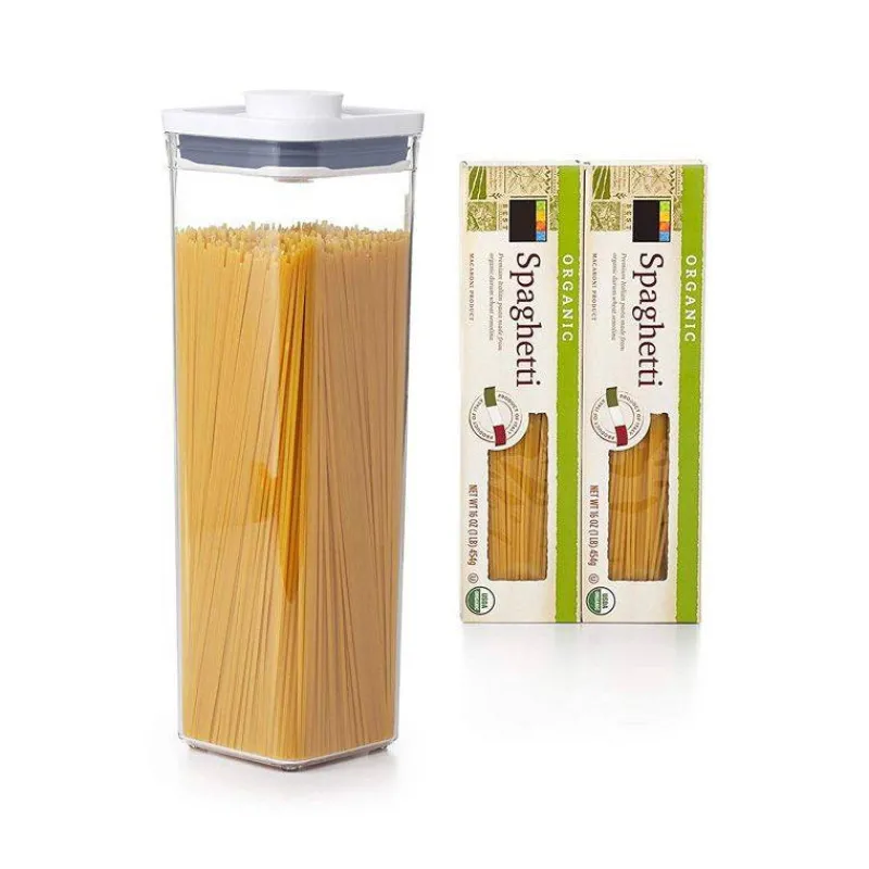 Boites Hermétiques-OXO POP Boite de conservation 2.1 L Couvercle hermétique carré haute spaghettis