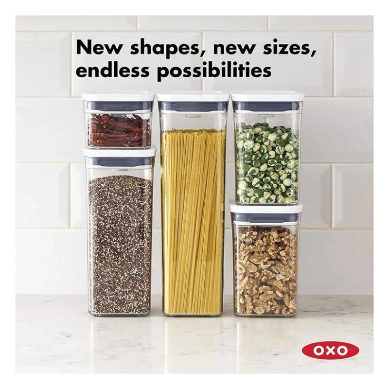 Boites Hermétiques-OXO POP Boite de conservation 2.1 L Couvercle hermétique carré haute spaghettis