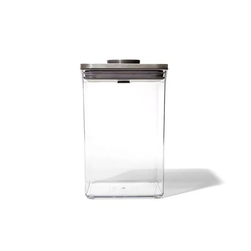 Boites Hermétiques-OXO POP INOX Boite de conservation 4.2 L Couvercle hermétique carré