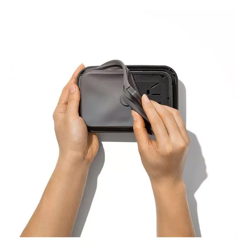 Boites Hermétiques-OXO POP INOX Boite de conservation 1,6 L Couvercle hermétique rectangle Café