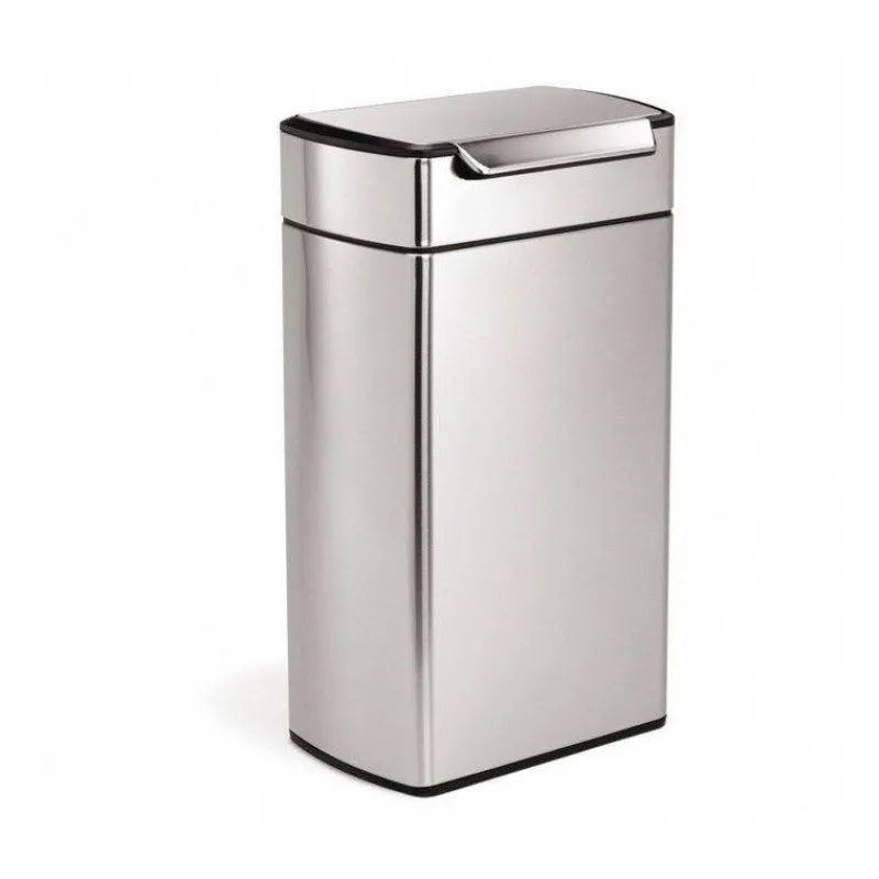 Poubelles À Pédale-simplehuman Poubelle de cuisine rectangulaire 40 L INOX