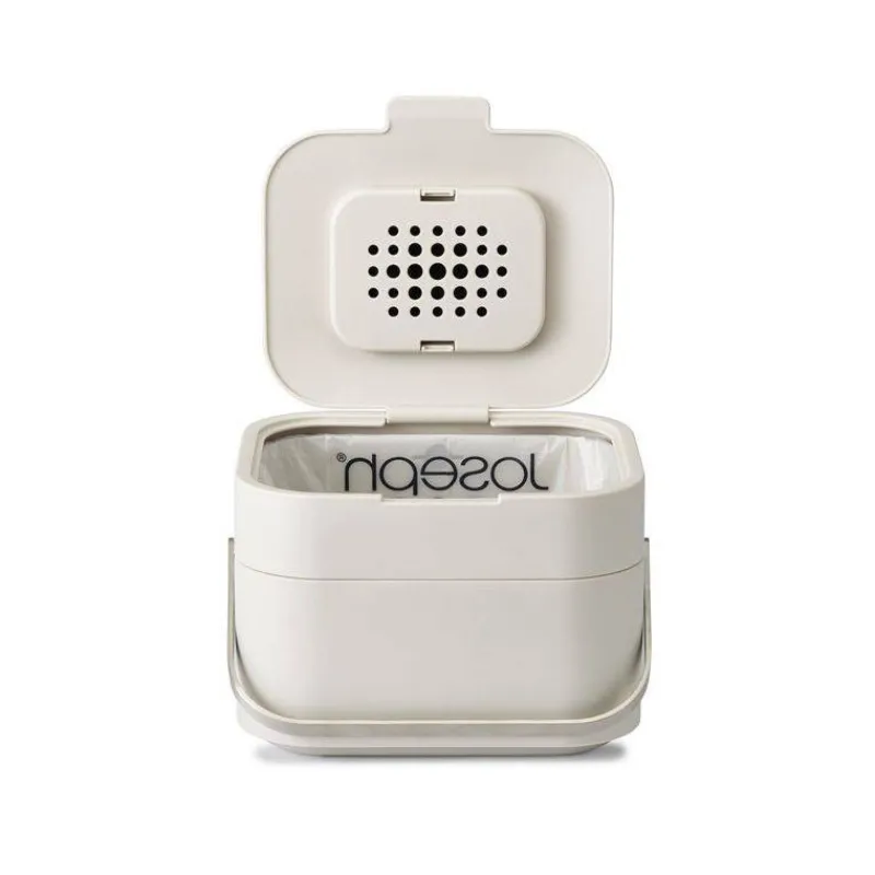 Poubelles De Tri Sélectif-Joseph Joseph Poubelle de cuisine Tri Sélectif modulable Stack 4 L Blanc Stone