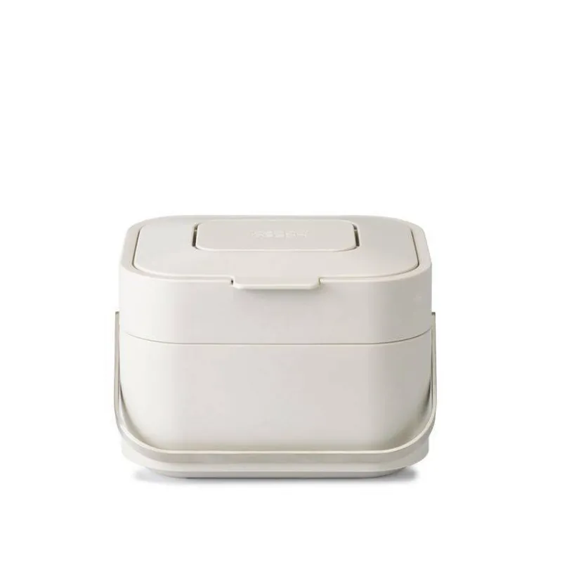 Poubelles De Tri Sélectif-Joseph Joseph Poubelle de cuisine Tri Sélectif modulable Stack 4 L Blanc Stone