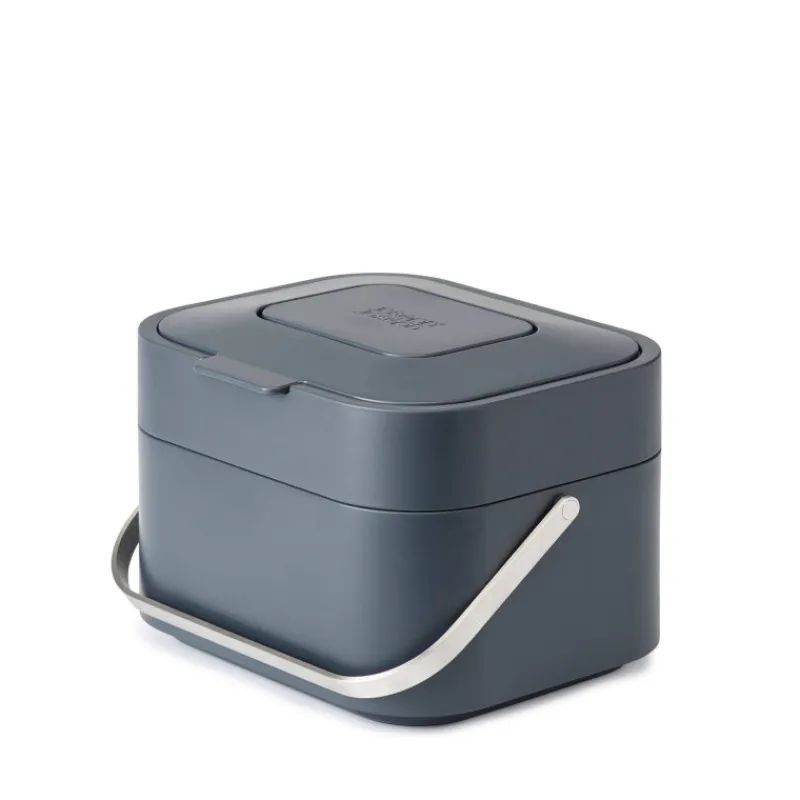 Poubelles De Tri Sélectif-Joseph Joseph Poubelle de cuisine Tri Sélectif modulable Stack 4 L Gris Anthracite
