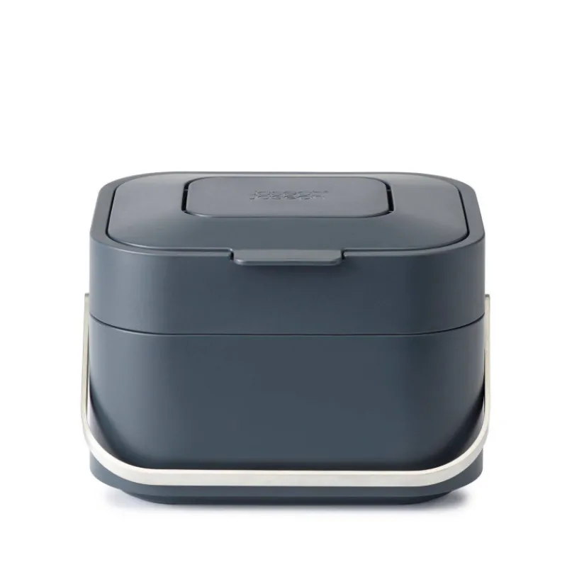 Poubelles De Tri Sélectif-Joseph Joseph Poubelle de cuisine Tri Sélectif modulable Stack 4 L Gris Anthracite